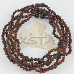 Teething baroque light cherry raw necklace Teething baroque light cherry raw necklace